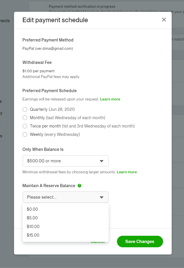 Варианты автоматического вывода денег из upwork.com