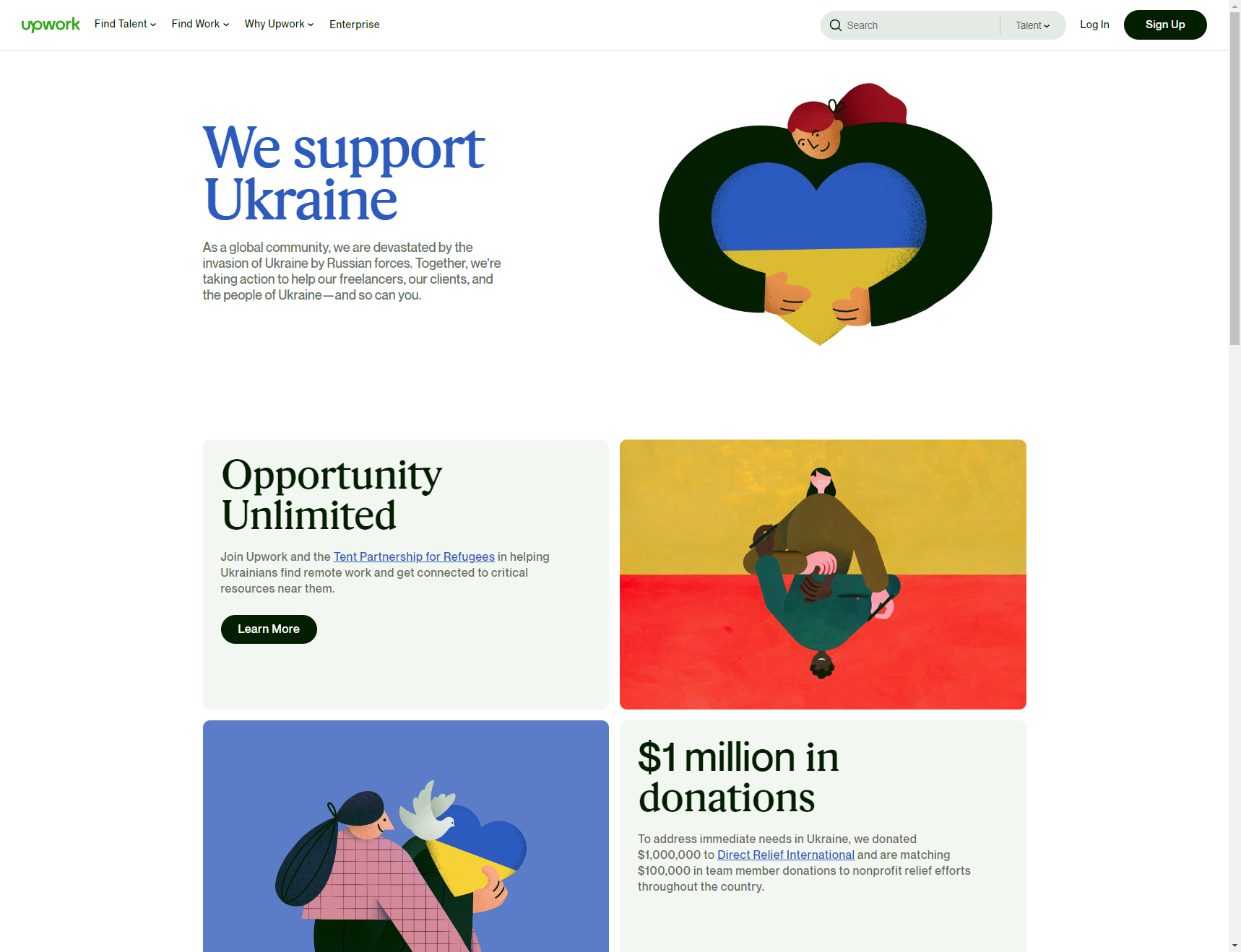 Поддержка Украины и наших фрилансеров от Upwork происходит сразу по нескольким направлениям.